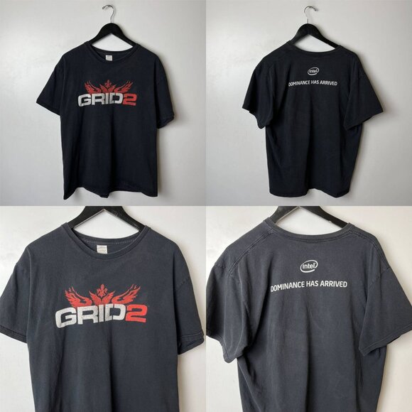Intel Promo 2013 Grid 2 Black L Racing Tee Unisex Fit - Picture 11 of 16